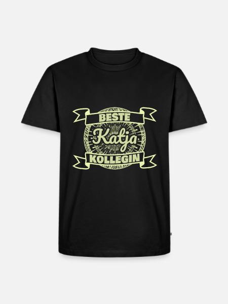 Beste Katja - Männer Premium Bio T-Shirt - Schwarz