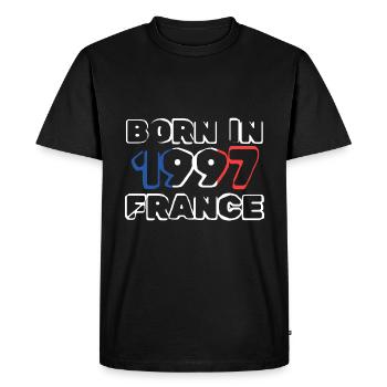 en 1997 - T-shirt Premium bio Homme - noir - Devant - Nico (187cm)