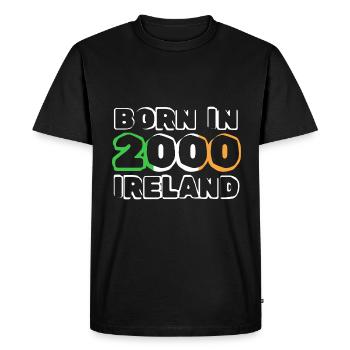 2000 - T-shirt Premium bio Homme - noir - Devant - Nico (187cm)