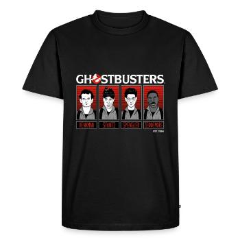 SOS Fantômes Personnages 1984 - T-shirt Premium bio Homme - noir - Devant - Nico (187cm)