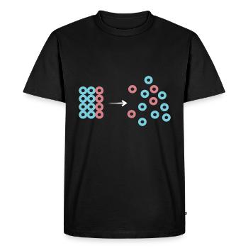 Constructeur de machine à entropie - T-shirt Premium bio Homme - noir - Devant - Nico (187cm)