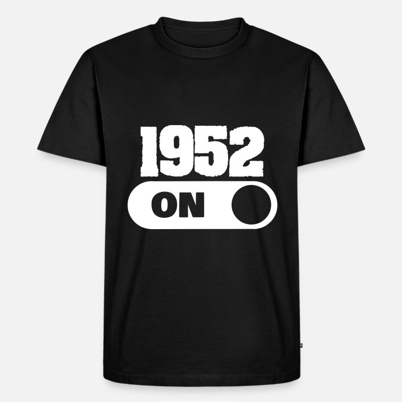 52er - Männer Premium Bio T-Shirt - Schwarz