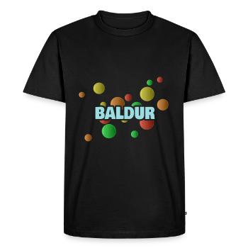 Baldur ball pit - Men's Premium Organic T-Shirt - black - Front - Nico (187cm)