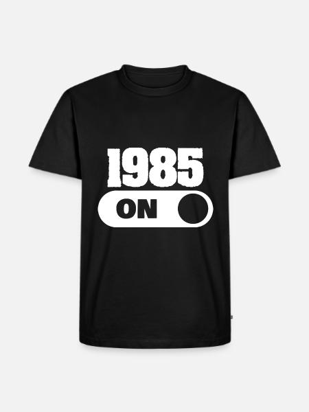 Witzig 1985 - Men's Premium Organic T-Shirt - black