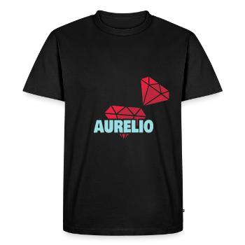 Diamond Precious Precious Brilliant Aurelio - Men's Premium Organic T-Shirt - black - Front - Nico (187cm)