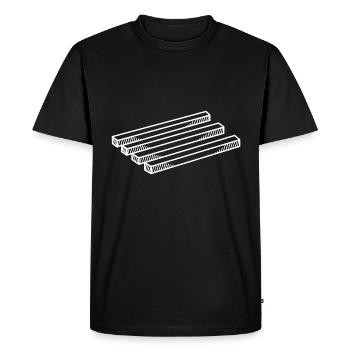 tromperie - T-shirt Premium bio Homme - noir - Devant - Nico (187cm)