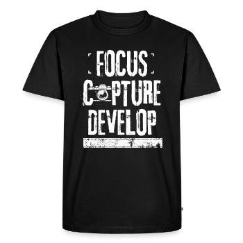Photographer Photography Gift Cameraman Cameraman - Men's Premium Organic T-Shirt - black - Front - Nico (187cm)