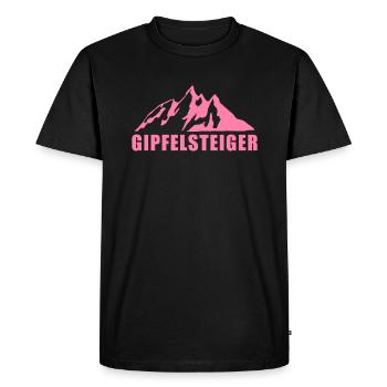 Hiker Hiking Hike Hikers Hiking - Men's Premium Organic T-Shirt - black - Front - Nico (187cm)