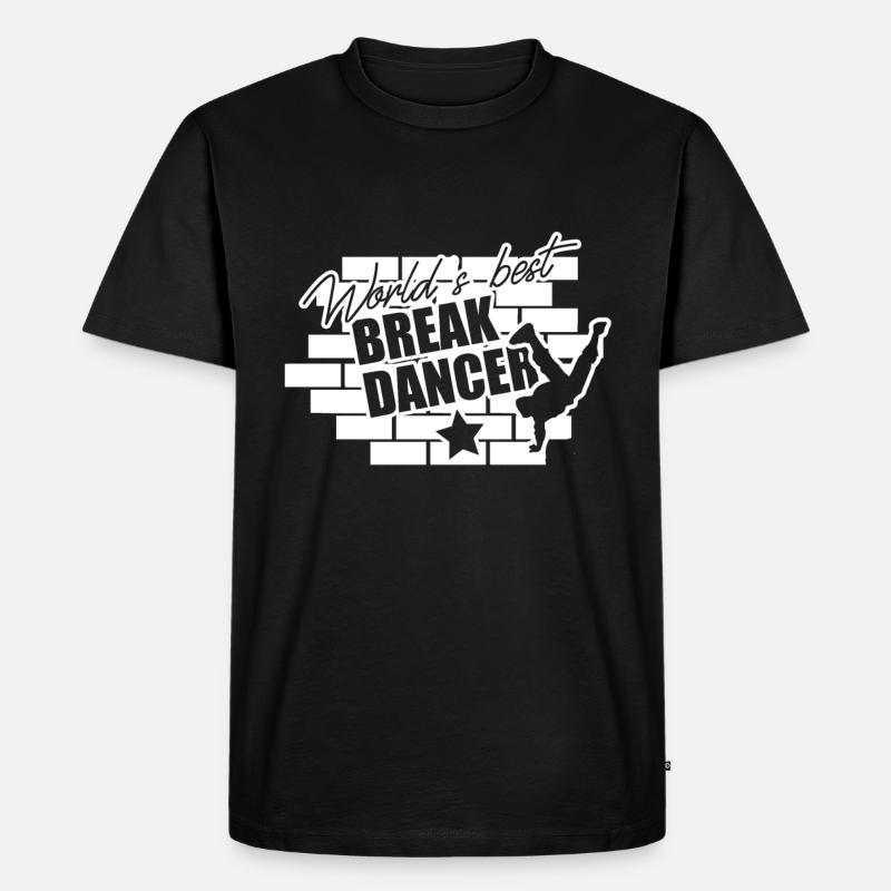 Breakdancing Tanzen Tänzer Breakdance Breakdancer - Männer Premium Bio T-Shirt - Schwarz