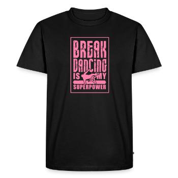 Breakdancer - Men's Premium Organic T-Shirt - black - Front - Nico (187cm)