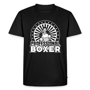 Arts martiaux Boxer Boxe Boxe Boxing - T-shirt Premium bio Homme - noir - Devant - Nico (187cm)