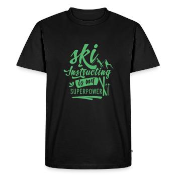 Moniteur de ski Moniteur de ski Ski Ski Instructor Ski - T-shirt Premium bio Homme - noir - Devant - Nico (187cm)