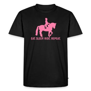 Riding - Men's Premium Organic T-Shirt - black - Front - Nico (187cm)