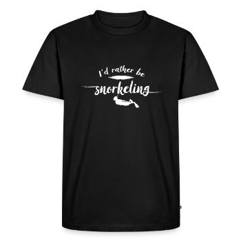 Snorkel - Men's Premium Organic T-Shirt - black - Front - Nico (187cm)