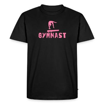 Gymnastique gymnastique Gymnastique Gymnastique - T-shirt Premium bio Homme - noir - Devant - Nico (187cm)