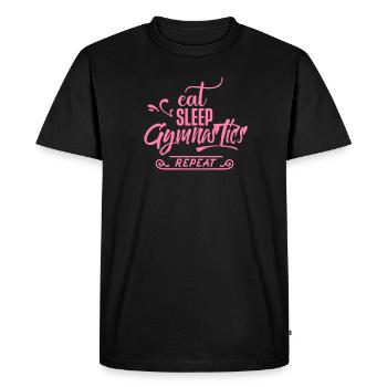 Gymnastique de gymnastique de gymnastique de l’appareil Gymnastique - T-shirt Premium bio Homme - noir - Devant - Nico (187cm)
