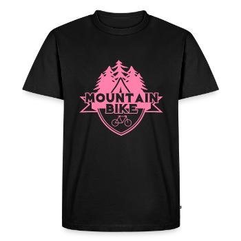VTT VTT Vélo de montagne Vélo - T-shirt Premium bio Homme - noir - Devant - Nico (187cm)