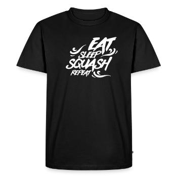 Squash Squash Squash Squash - Men's Premium Organic T-Shirt - black - Front - Nico (187cm)