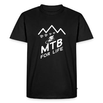 Mountain bike mountain bike mountain bike - Men's Premium Organic T-Shirt - black - Front - Nico (187cm)