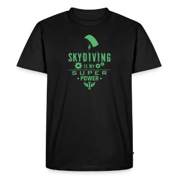 Sport Skydive Parachute Saut en parachute Tandem - T-shirt Premium bio Homme - noir - Devant - Nico (187cm)