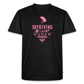 Parachute - Men's Premium Organic T-Shirt - black - Front - Nico (187cm)