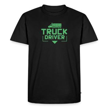 Lorry - Men's Premium Organic T-Shirt - black - Front - Nico (187cm)