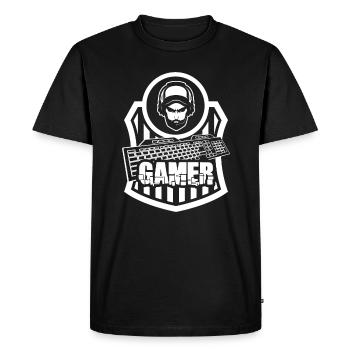 Gaming Gaming Gaming Gaming - Men's Premium Organic T-Shirt - black - Front - Nico (187cm)