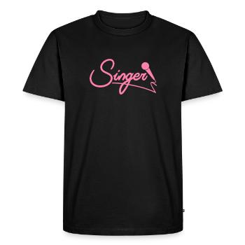 Chanteur Chanteuse Maman Chanter École de chant - T-shirt Premium bio Homme - noir - Devant - Nico (187cm)