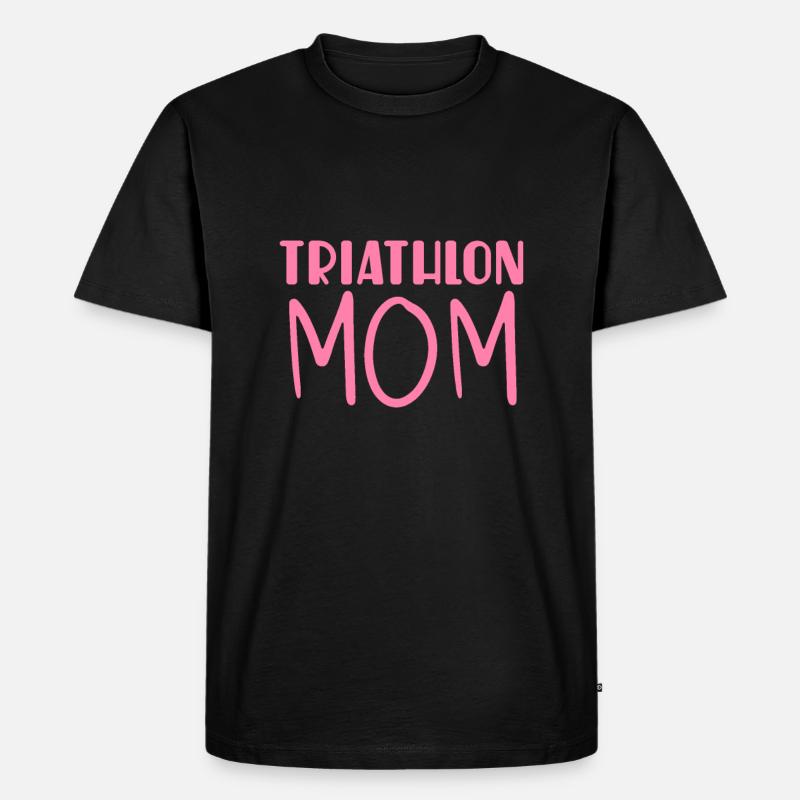 Triathlon Mama - Männer Premium Bio T-Shirt - Schwarz