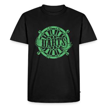 Dart - T-shirt Premium bio Homme - noir - Devant - Nico (187cm)