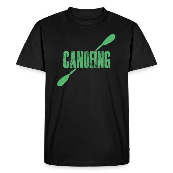 Canoë canoë canoë canoë-kayak Canoë-kayak - T-shirt Premium bio Homme - noir - Devant - Nico (187cm)