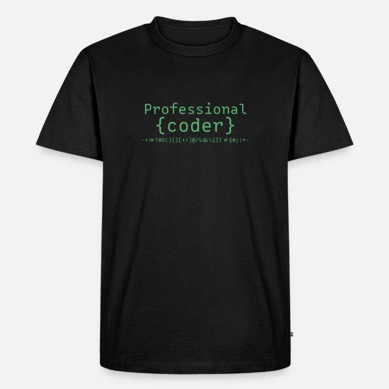 Programmieren - Männer Premium Bio T-Shirt - Schwarz