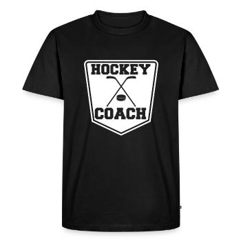 Hockey Hockey Hockey Hockey - T-shirt Premium bio Homme - noir - Devant - Nico (187cm)