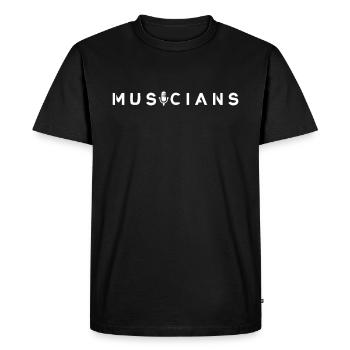 Musicien de musique Musique Musiciens Musique Musique - T-shirt Premium bio Homme - noir - Devant - Nico (187cm)