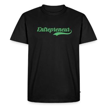 Chef d’entreprise - T-shirt Premium bio Homme - noir - Devant - Nico (187cm)
