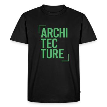 Architect - Men's Premium Organic T-Shirt - black - Front - Nico (187cm)