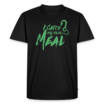 Fisherman - Men's Premium Organic T-Shirt - black - Front - Nico (187cm)