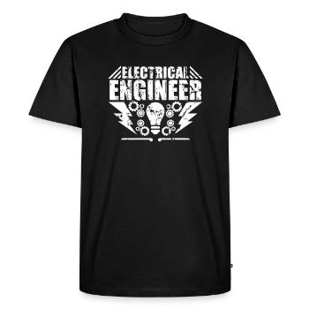 Engineer Engineer University Engineering Studies - Men's Premium Organic T-Shirt - black - Front - Nico (187cm)