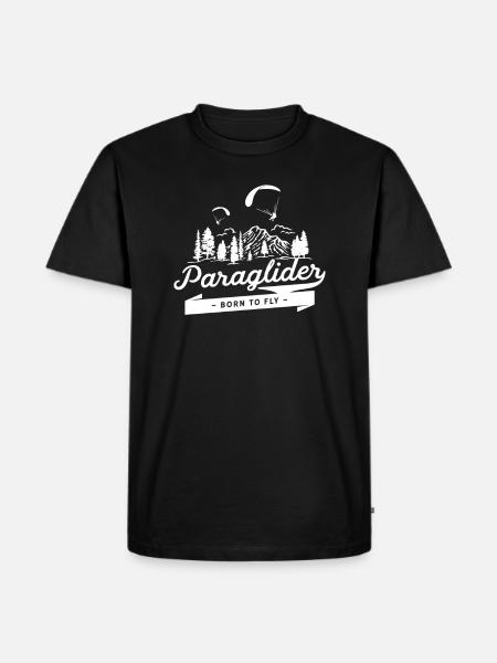 Paragliding - Men's Premium Organic T-Shirt - black