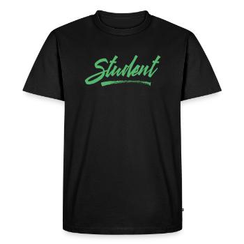 StudyIng Student Student University Studies - Men's Premium Organic T-Shirt - black - Front - Nico (187cm)