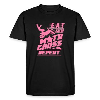 Motocrosser Motocrosser Motocrosser Motocrosser - T-shirt Premium bio Homme - noir - Devant - Nico (187cm)
