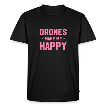 Drone - T-shirt Premium bio Homme - noir - Devant - Nico (187cm)