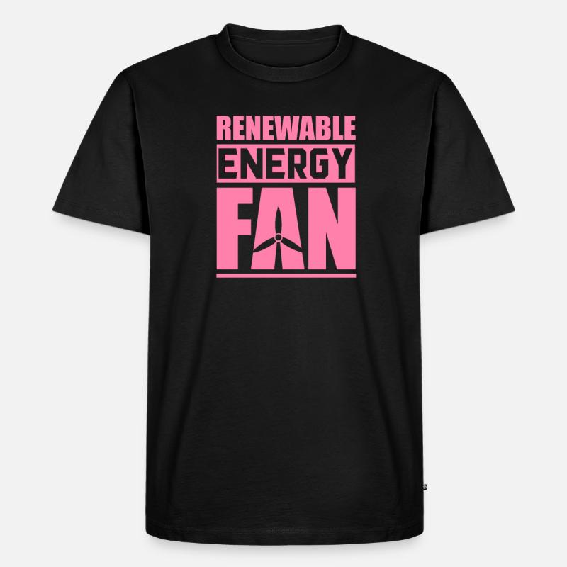 Solar Renewable Energies - Men's Premium Organic T-Shirt - black