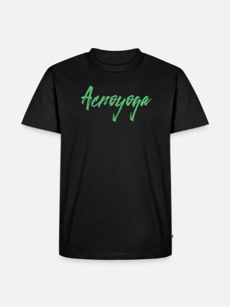 Acroyoga - Männer Premium Bio T-Shirt - Schwarz