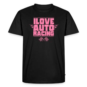 Course course voiture automobile course automobile - T-shirt Premium bio Homme - noir - Devant - Nico (187cm)