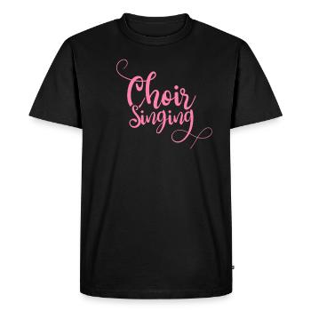 Choirs church choir choir singer singing children's choir - Men's Premium Organic T-Shirt - black - Front - Nico (187cm)