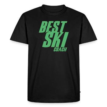 moniteur de ski - T-shirt Premium bio Homme - noir - Devant - Nico (187cm)