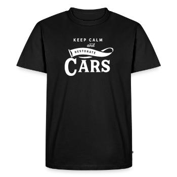 Classic Cars Repair Job Cars Restore Hobbyists - Men's Premium Organic T-Shirt - black - Front - Nico (187cm)