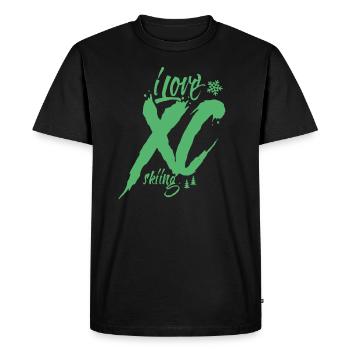 Ski de fond Ski ski patineur skis skieurs de fond - T-shirt Premium bio Homme - noir - Devant - Nico (187cm)