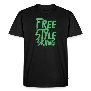 Trick Park Freestyle Skier Ski Freestyle Skifahren - T-shirt Premium bio Homme - noir - Devant - Nico (187cm)